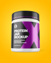 Matte Protein Jar Mockup