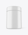 Glossy Protein Jar Mockup