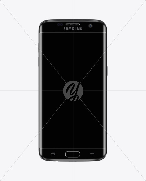 Black Onyx Samsung Galaxy S7 Phone Mockup