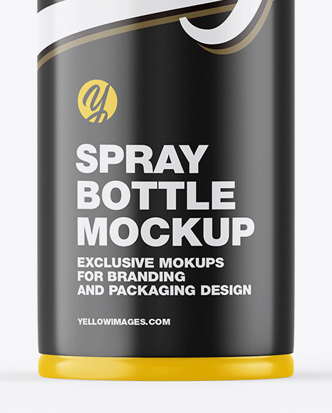 Glossy Spray Bottle Mockup