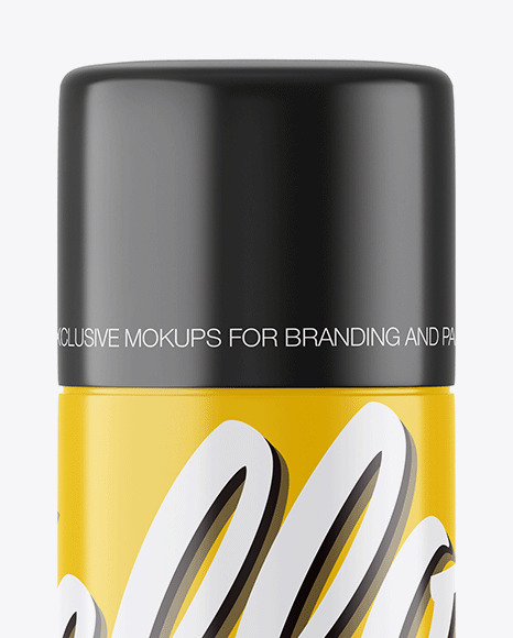 Glossy Spray Bottle Mockup