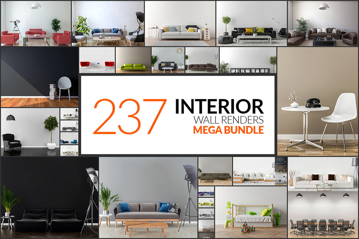 237 Interior Wall Renders - Mega Bundle