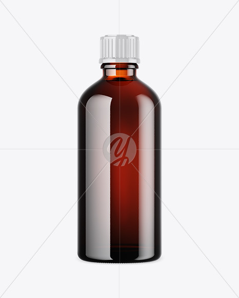 Amber Bottle Mockup