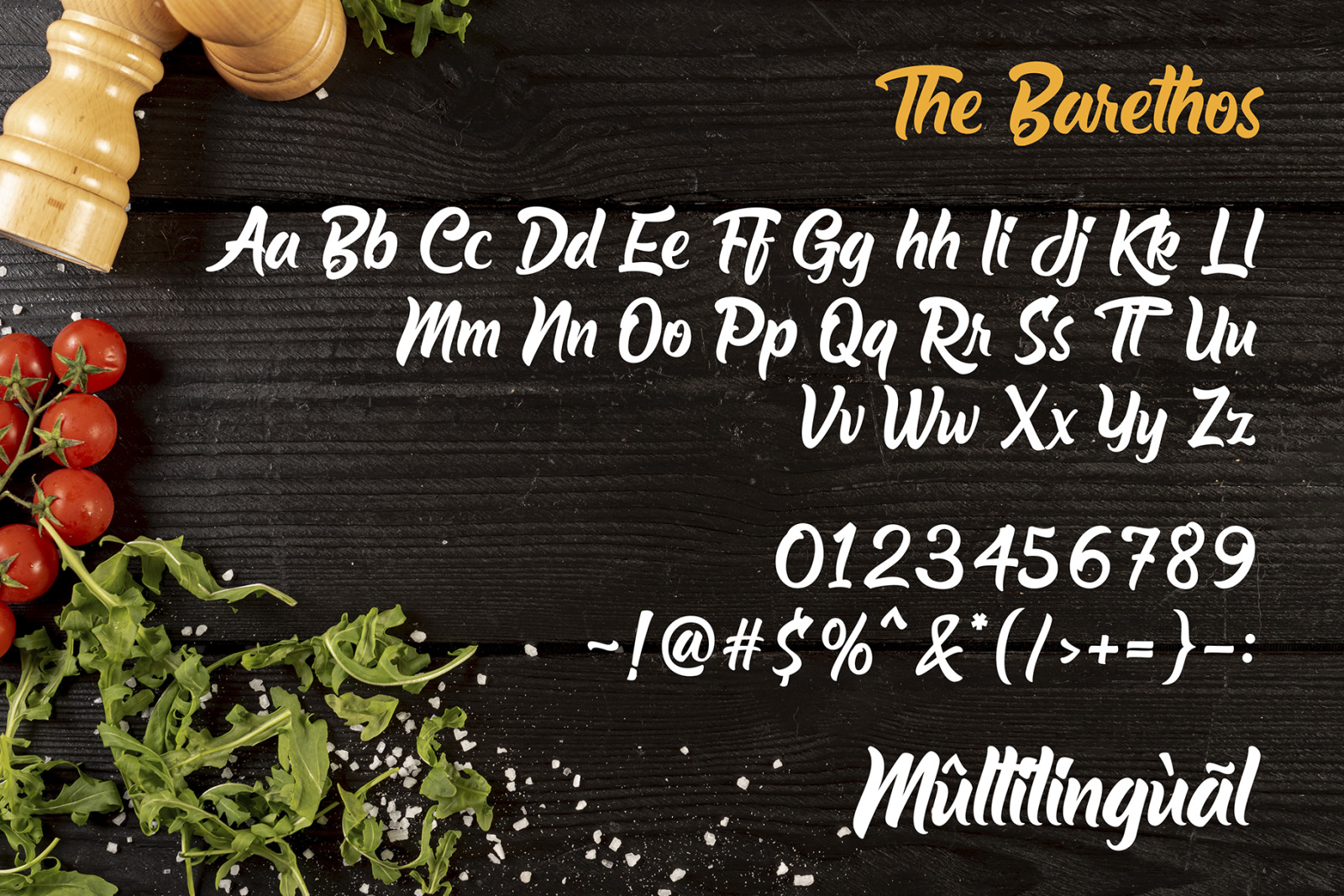 The Barethos Font The Barethos Font