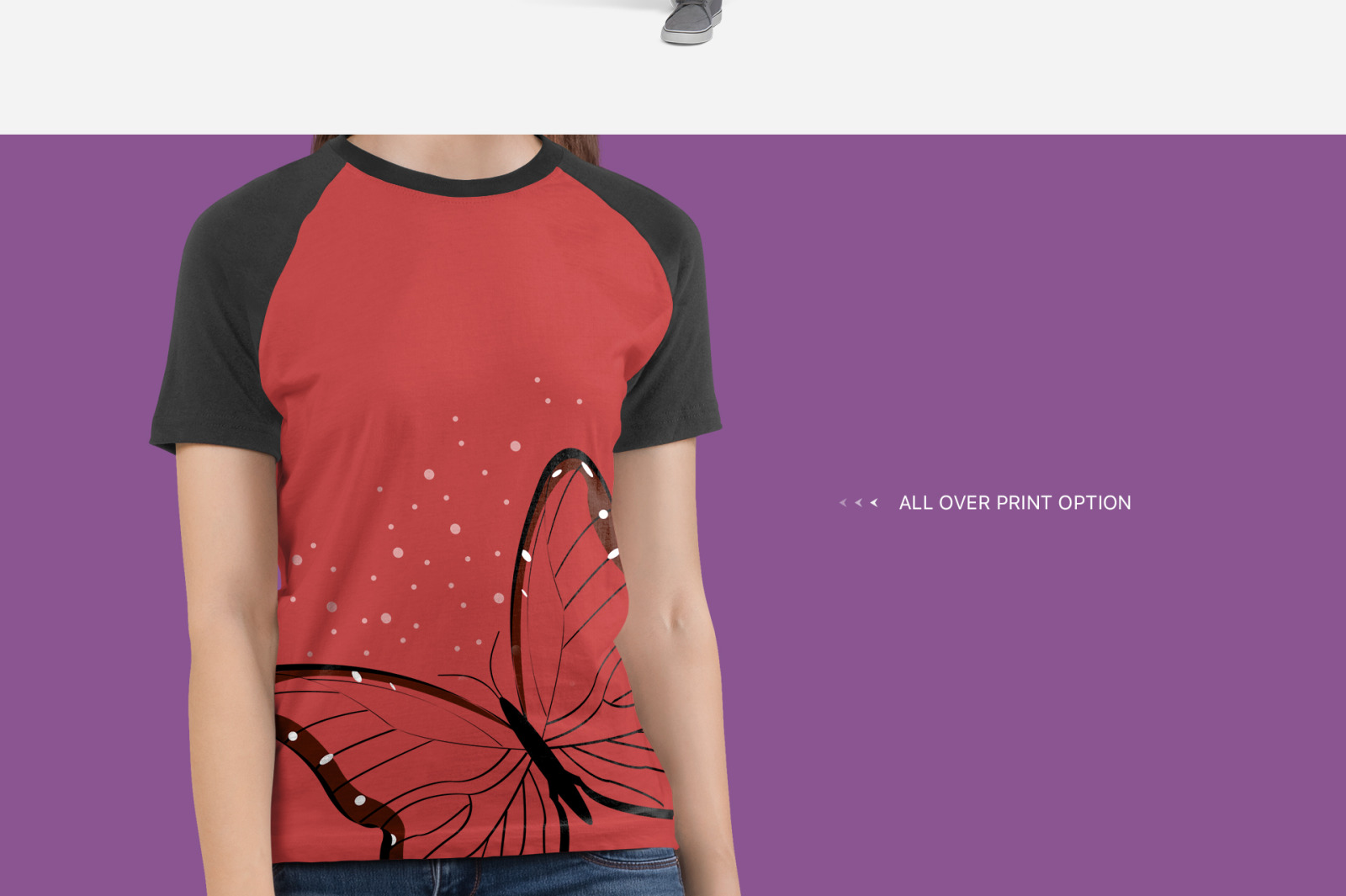 Women's Raglan T-Shirt Mockup Set Women's Raglan T-Shirt Mockup Set