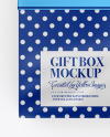 Matte Gift Box Mockup