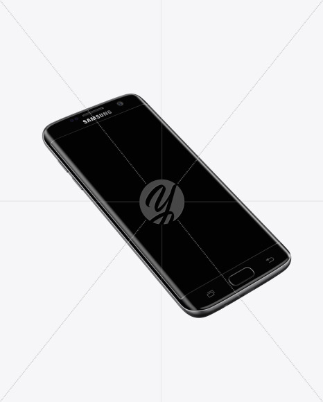 Black Onyx Samsung Galaxy S7 Phone Mockup