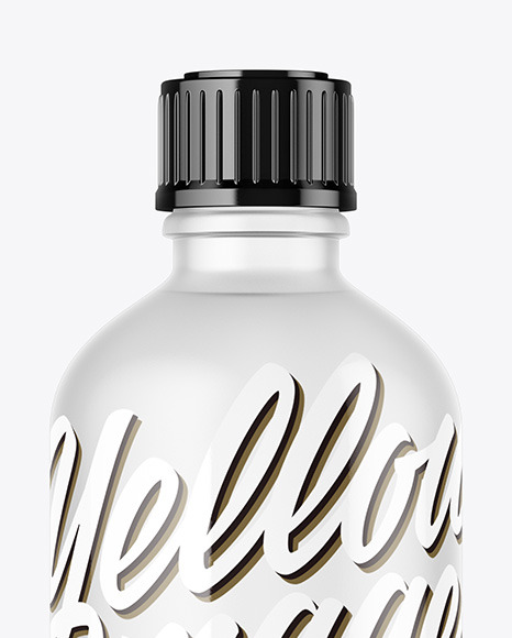 Frosted Bottle Mockup