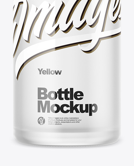 Frosted Bottle Mockup