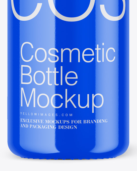 Glossy Cosmetic Bottle Mockup