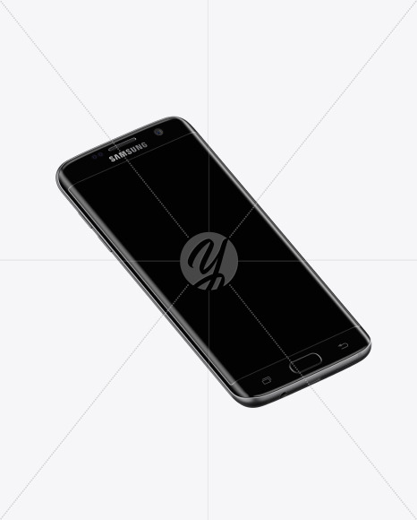 Black Onyx Samsung Galaxy S7 Phone Mockup