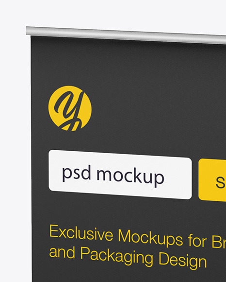 Matte Roll-up Banner Mockup