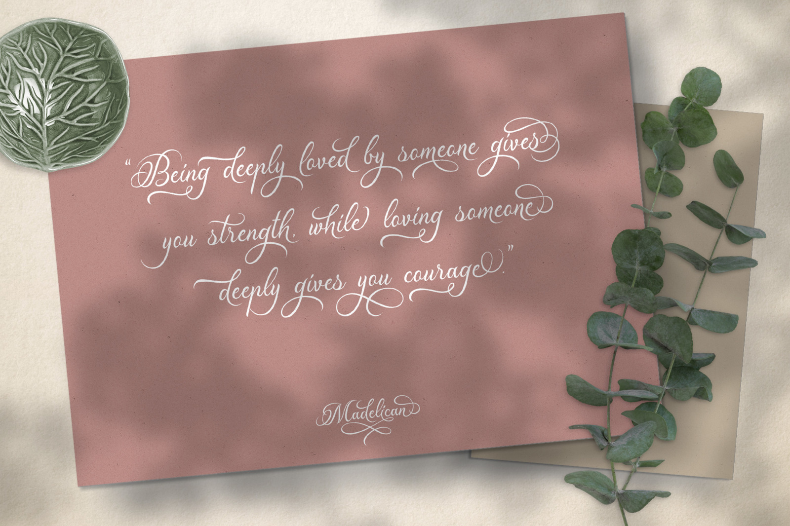 Madelican Calligraphy Font