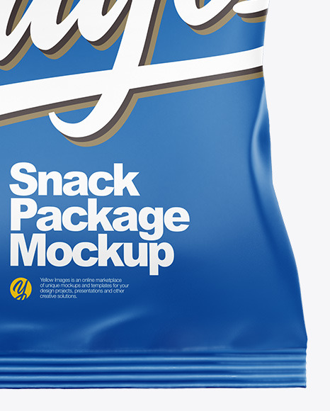 Matte Snack Mockup - Front View