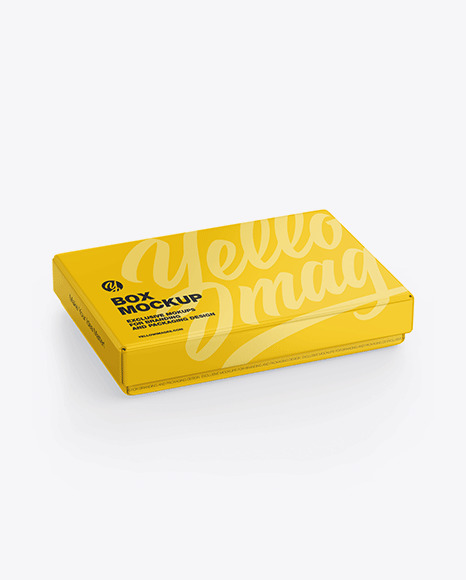 Glossy Giftbox Mockup