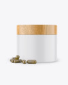 Jar With Pills Mockup