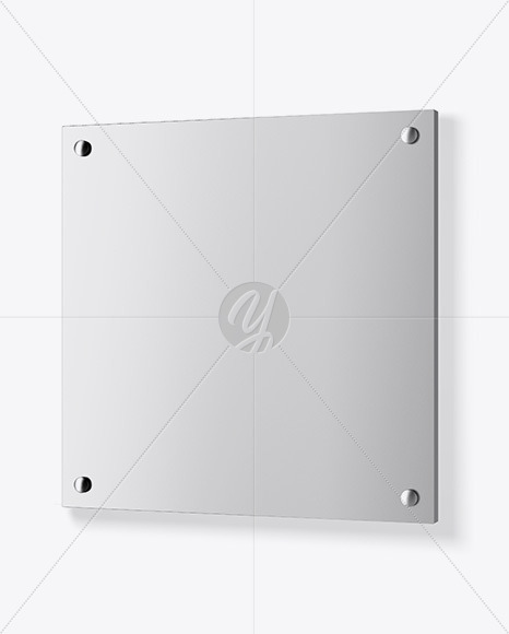 Metallic Nameplate Mockup