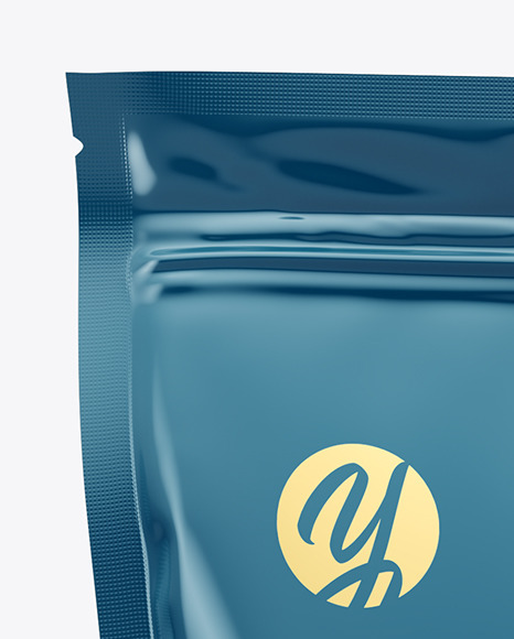 Glossy Stand Up Pouch Mockup