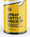 Glossy Spray Bottle Mockup