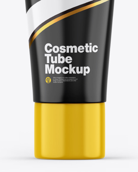 Glossy Cosmetic Tube Mockup