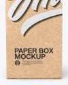 Kraft Box Mockup Kraft Box Mockup
