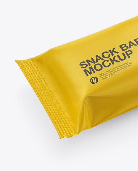 Glossy Snack Bar Mockup