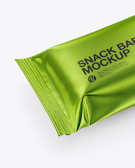 Metallic Snack Bar Mockup