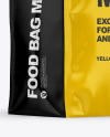 Glossy Food Bag Mockup