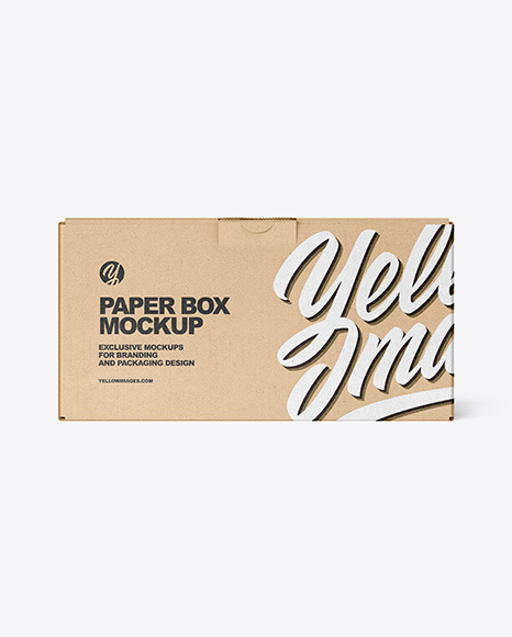 Kraft Paper Box Mockup