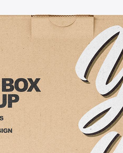 Kraft Paper Box Mockup