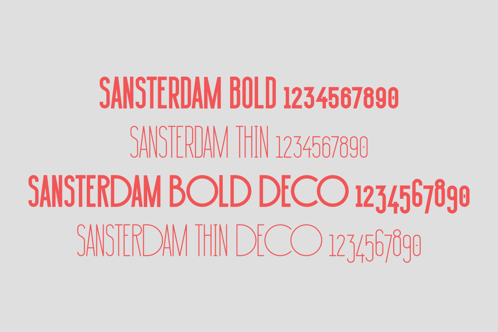 Sansterdam Bold &amp; Thin