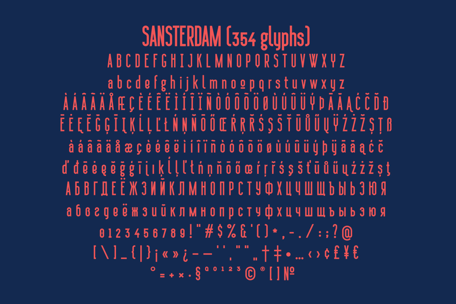 Sansterdam Bold & Thin Sansterdam Bold & Thin