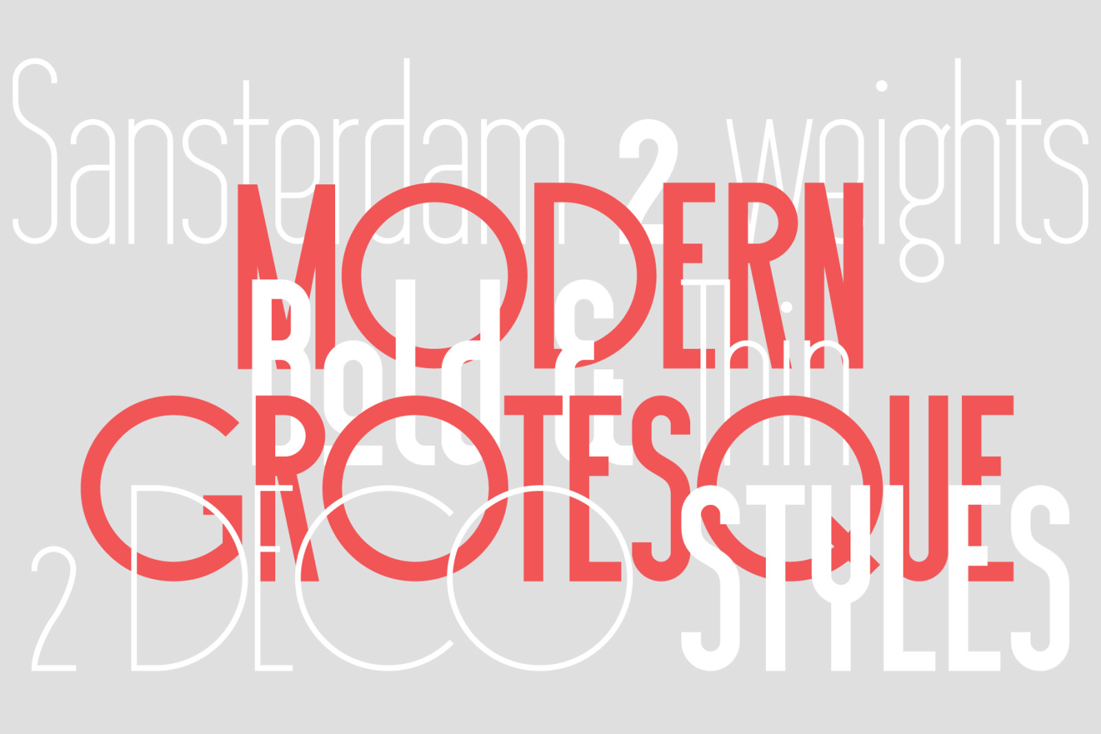 Sansterdam Bold & Thin Sansterdam Bold & Thin
