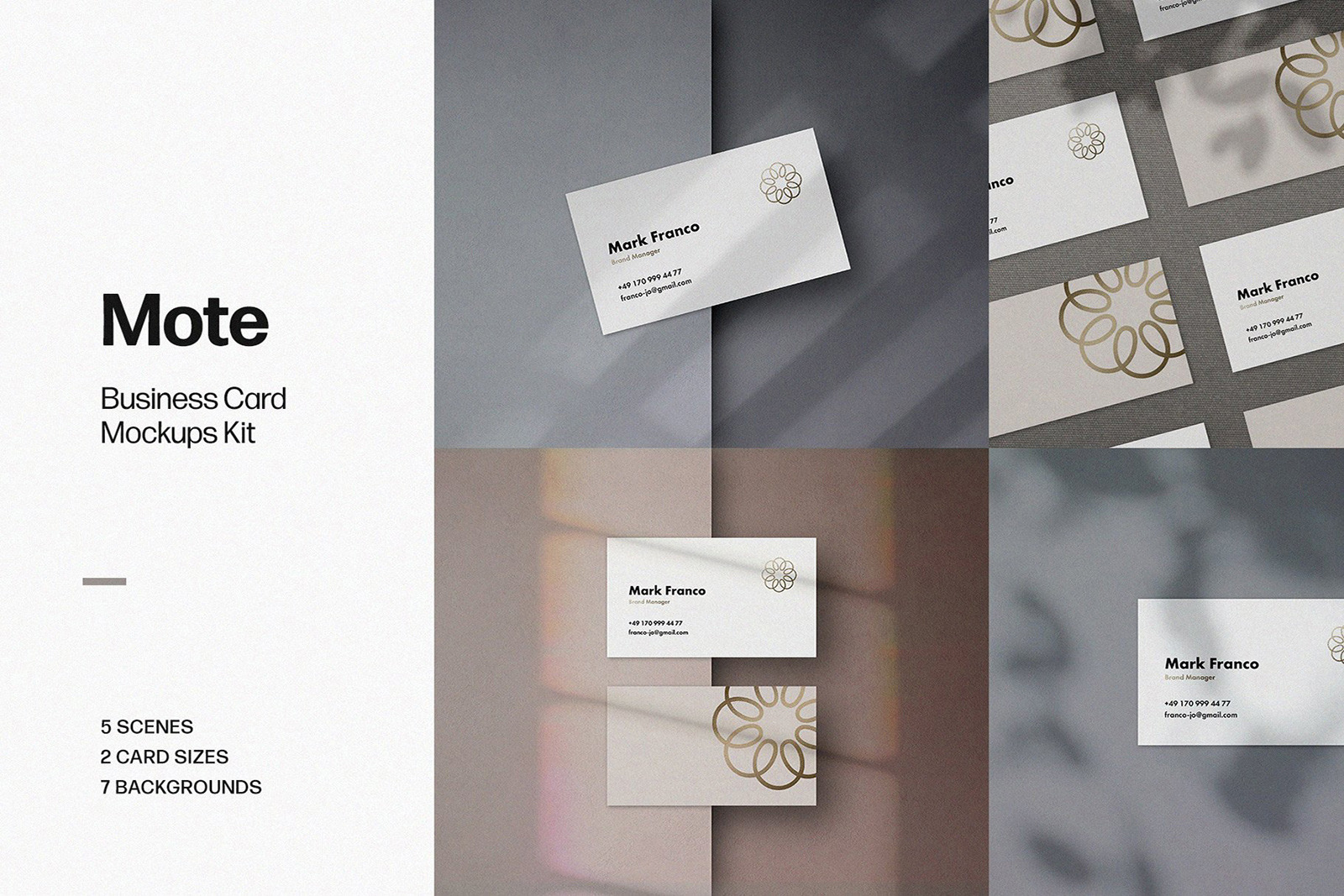 Mote Business Card Mockups