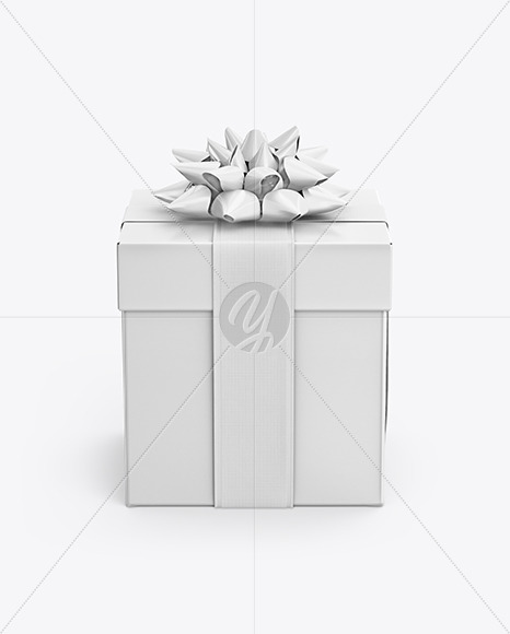 Matte Gift Box Mockup