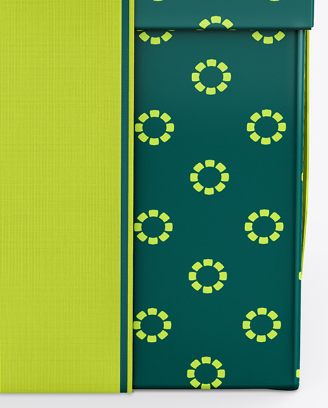Matte Gift Box Mockup