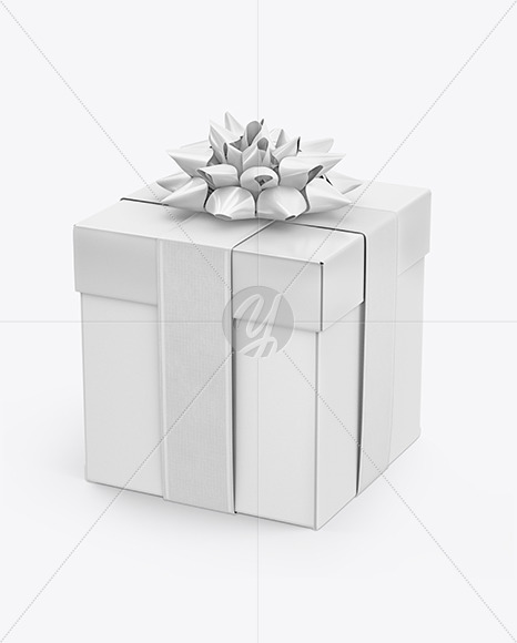 Matte Gift Box Mockup