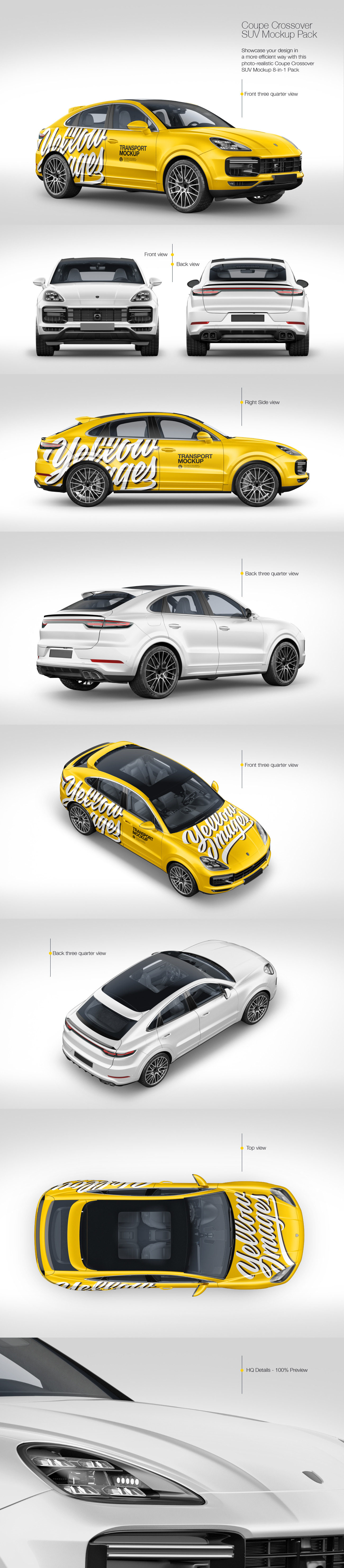 Coupe Crossover SUV Mockup Coupe Crossover SUV Mockup