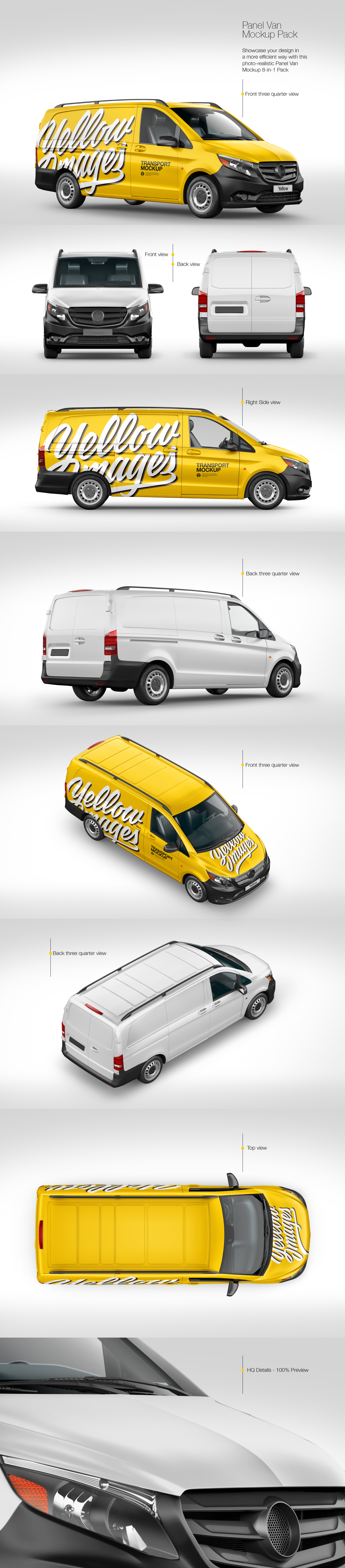 Panel Van Mockup Pack