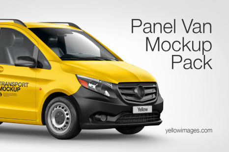 Panel Van Mockup Pack - Handpicked Sets of Vehicles