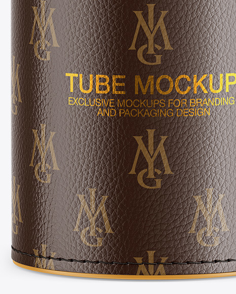 Rough Leather Tube Mockup