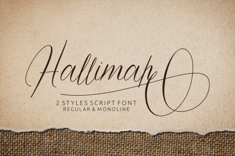 Hallimah Script Font - Font posters