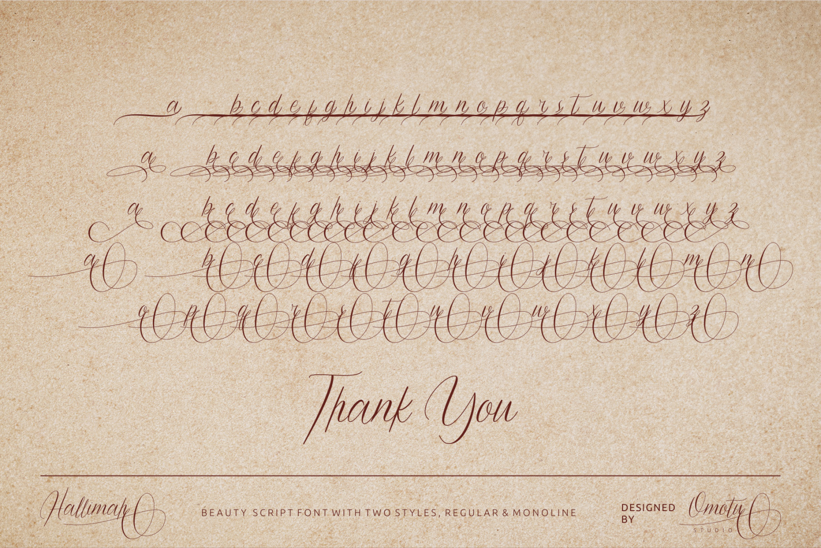 Hallimah Script Font Hallimah Script Font