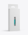 Paper Box with Vape Cartridge Mockup