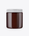 Amber Cosmetic Jar Mockup