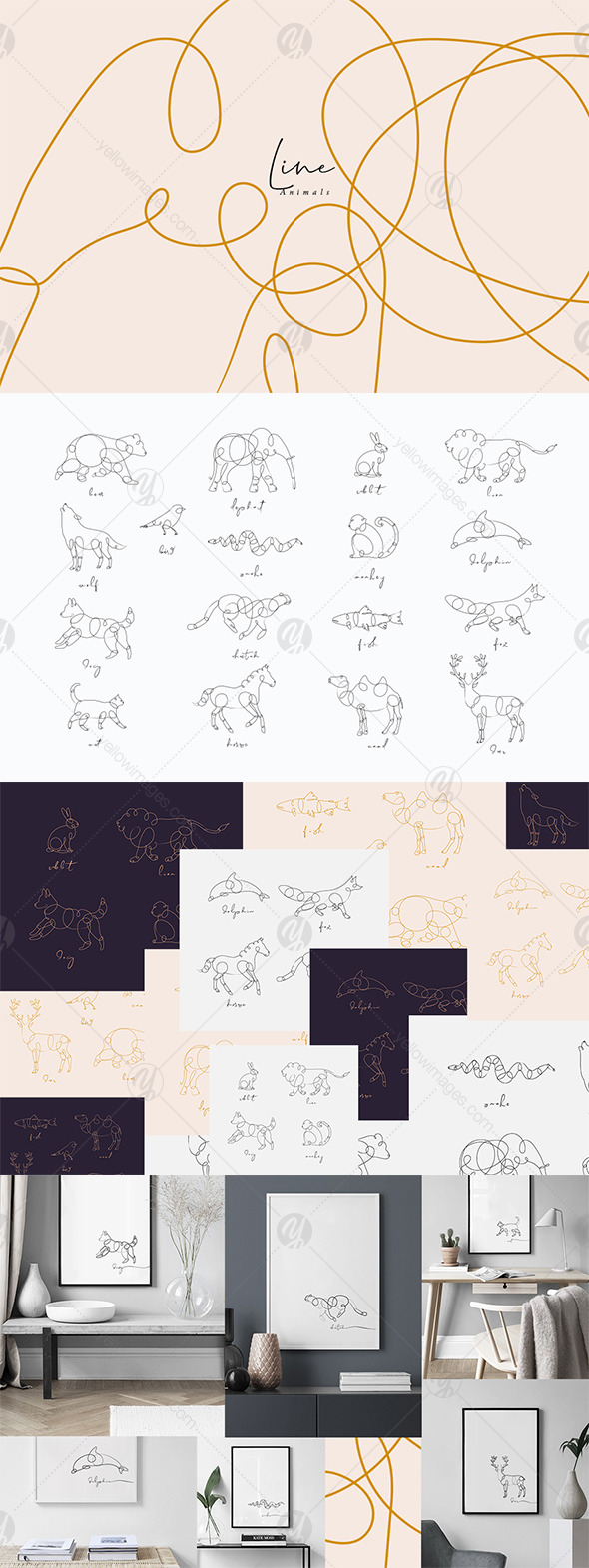 Line Animals Line Animals