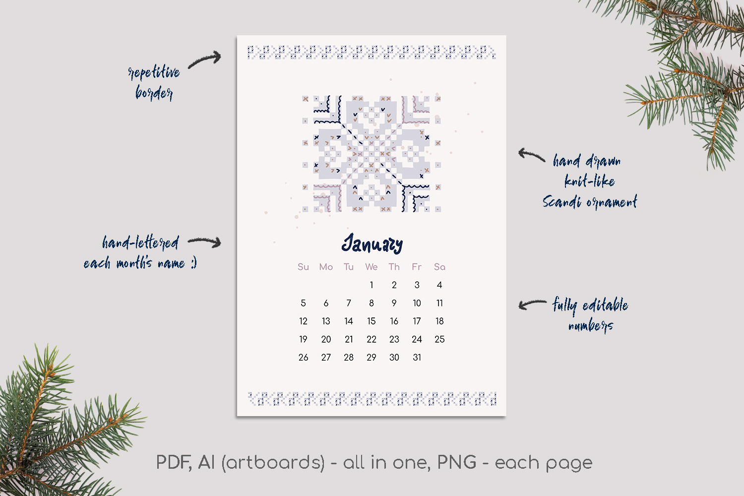 Scandi knit ornaments collection Scandi knit ornaments collection