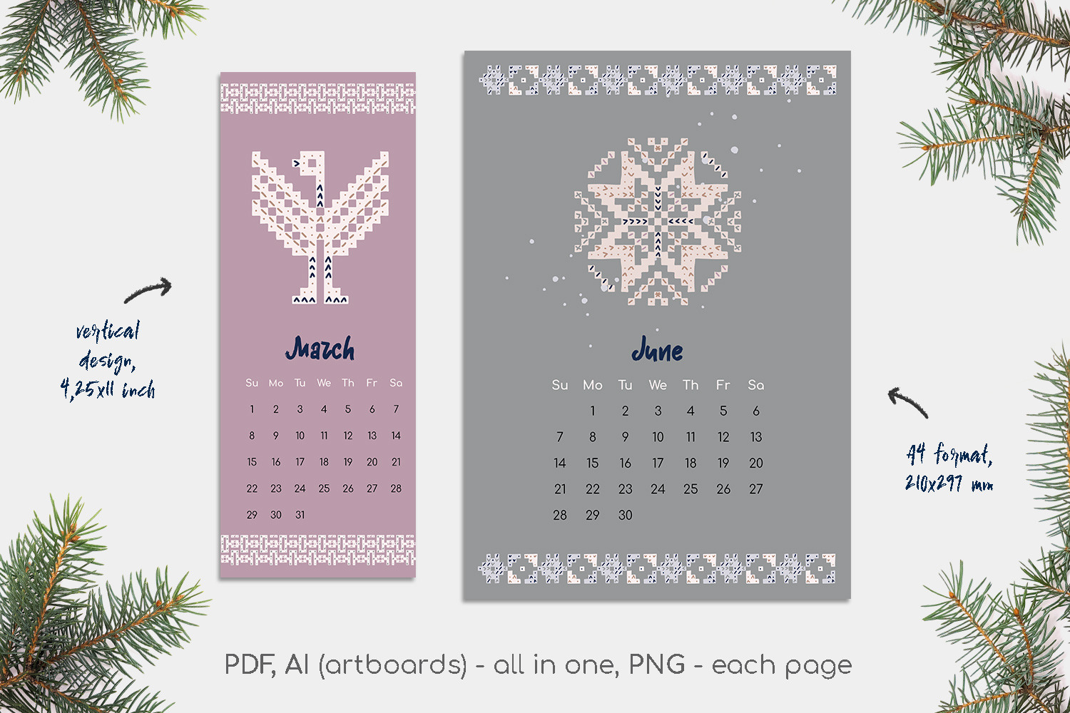 Scandi knit ornaments collection Scandi knit ornaments collection