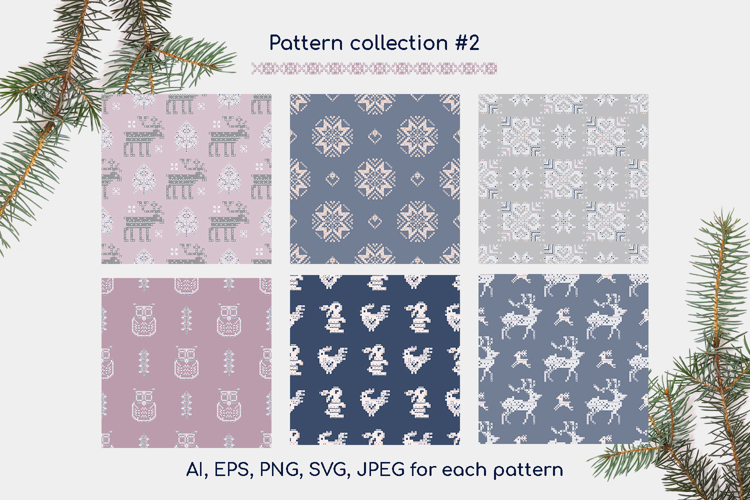 Scandi knit ornaments collection Scandi knit ornaments collection