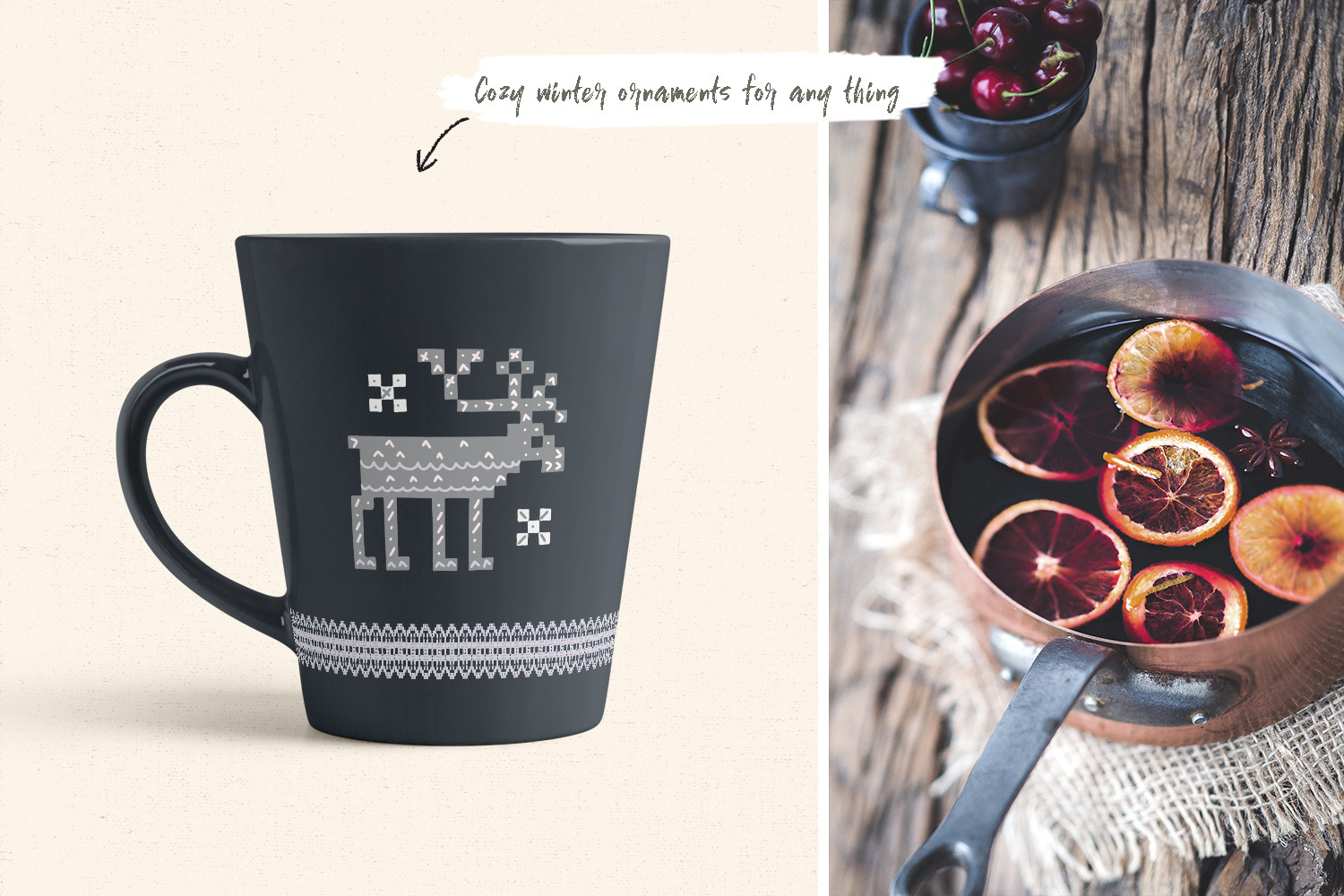 Scandi knit ornaments collection Scandi knit ornaments collection